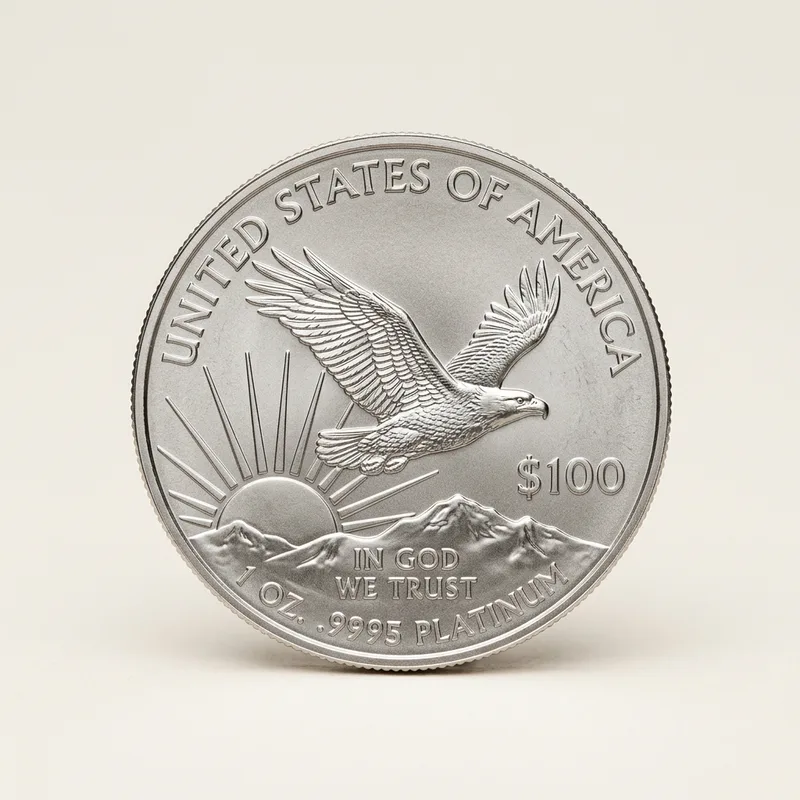 Random Year 1 oz American Platinum Eagle product photograph